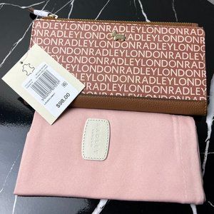 RADLEY LONDON Tan Leather Large Bifold Matinee Wallet